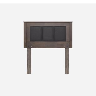 Cama Europea Rosen Indie / 1 Plaza / Base Normal  + Respaldo Rachel Gris