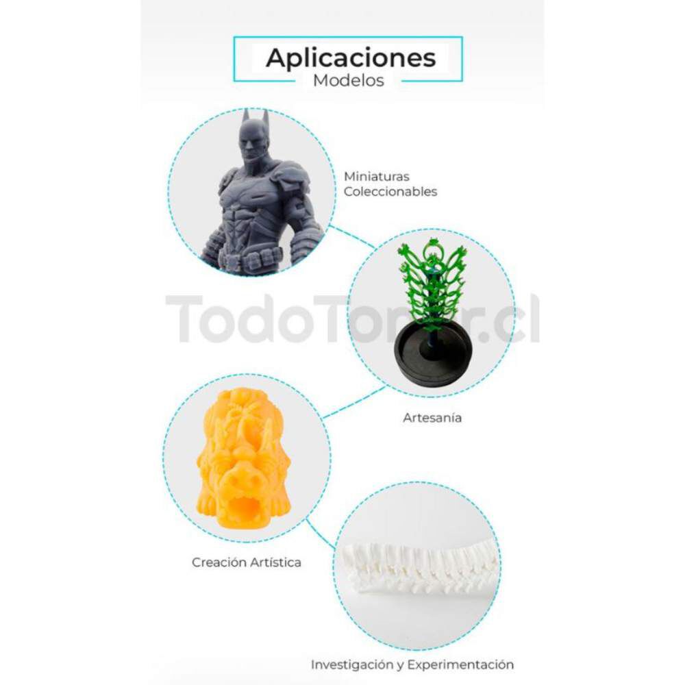 Resina Bajo Olor Verde Para Impresoras 3d 500g Creality image number 3.0