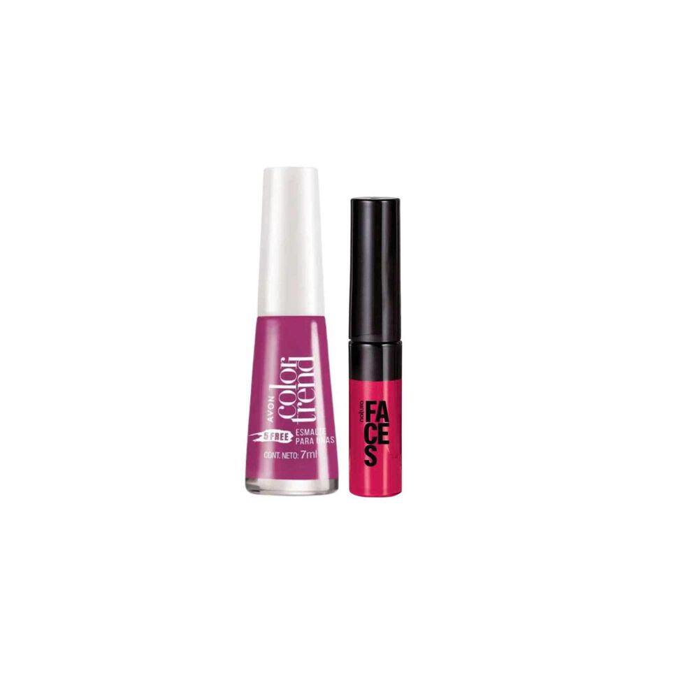 Set De Esmalte Tradicional Mas Labial Liquido Metalico image number 2.0