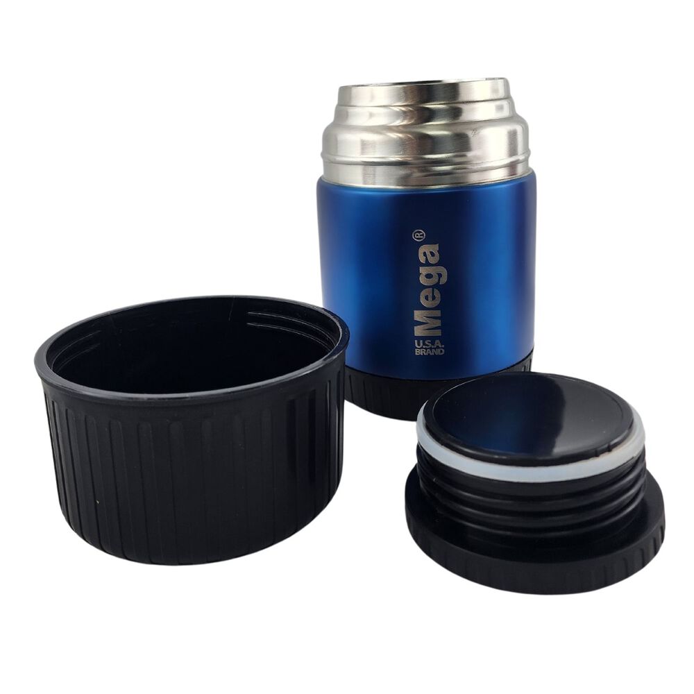 Termo Mega Magnum 500ml Comidas Metalico Acero Inoxidable Azul image number 4.0