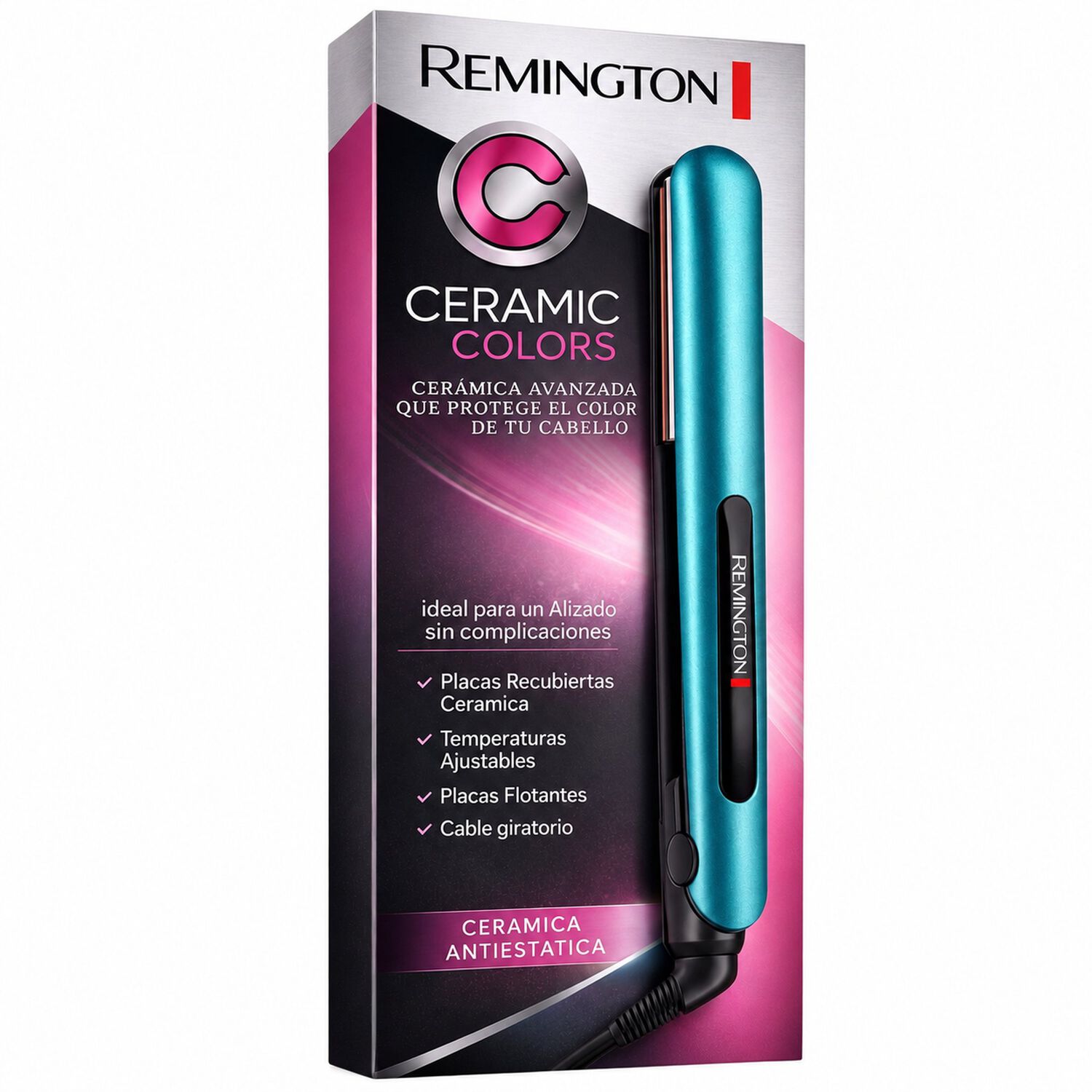 Alisador De Cabello Remington S1520 Ceramic Colors image number 4.0