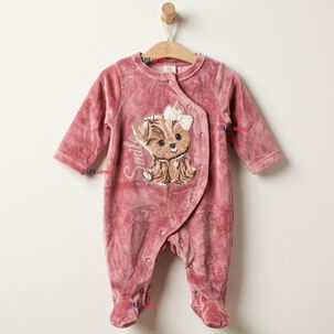 Enterito Tela Plush Rosado Beb&eacute; Ni&ntilde;a