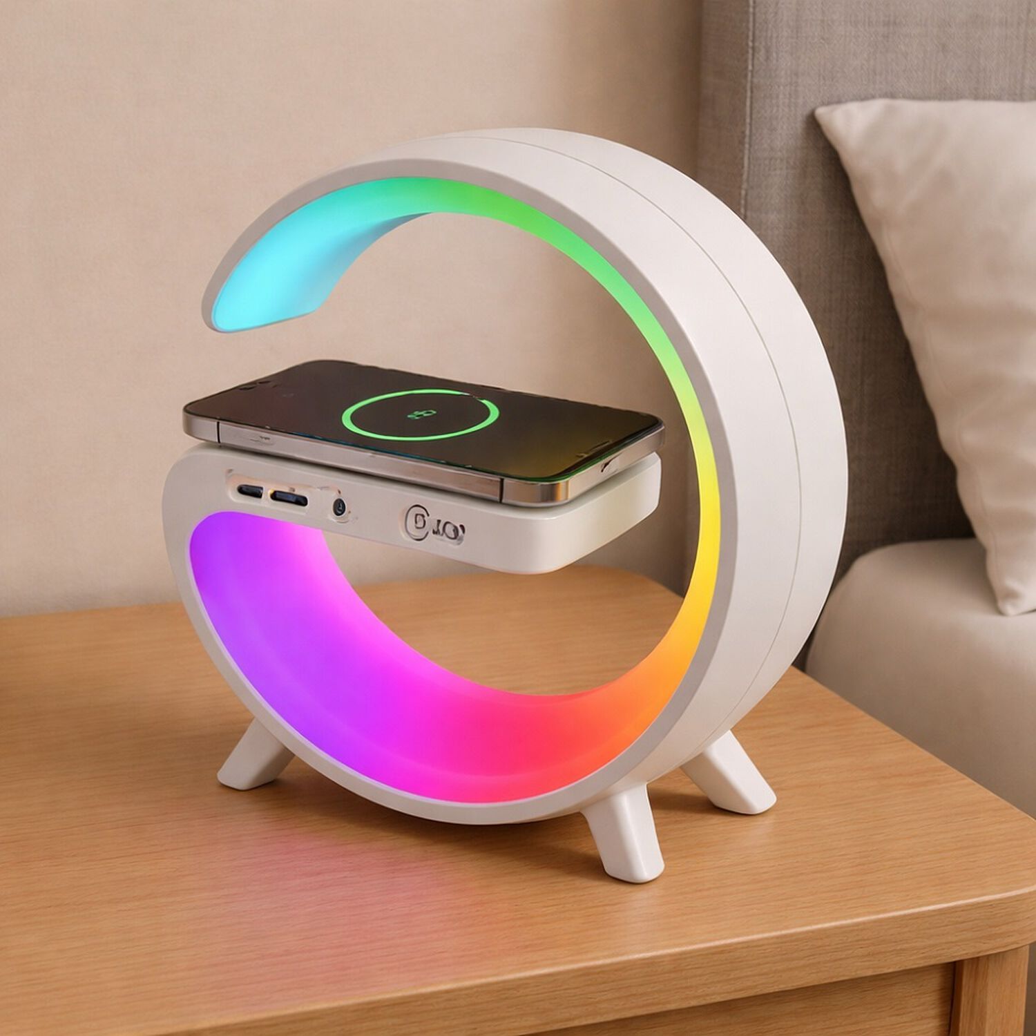 Parlante Bluetooth Mlab My Lil G 5en1 Rgb Reloj Cargador image number 5.0