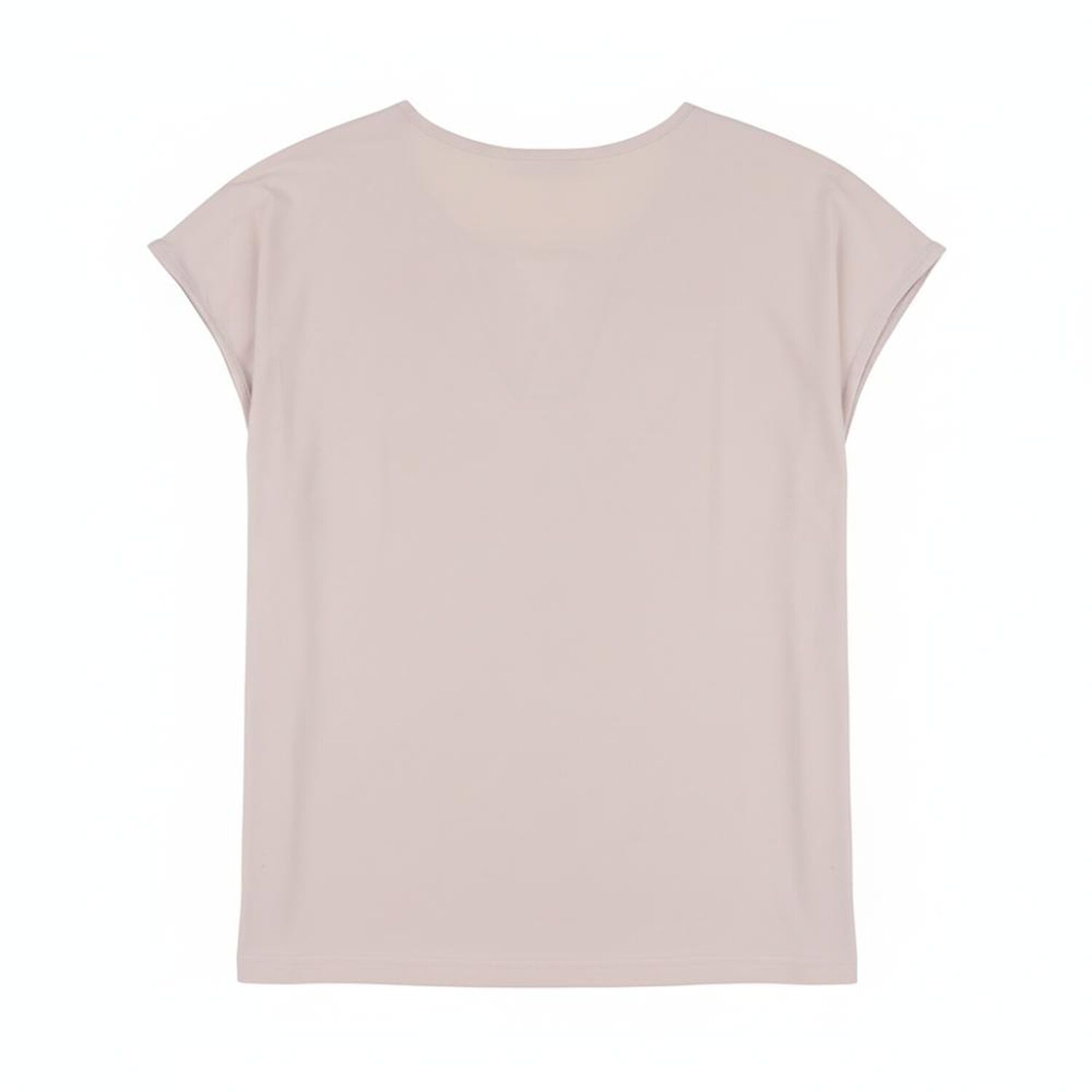 Polera Lisa Manga Corta Cuello V Mujer Lesage image number 1.0