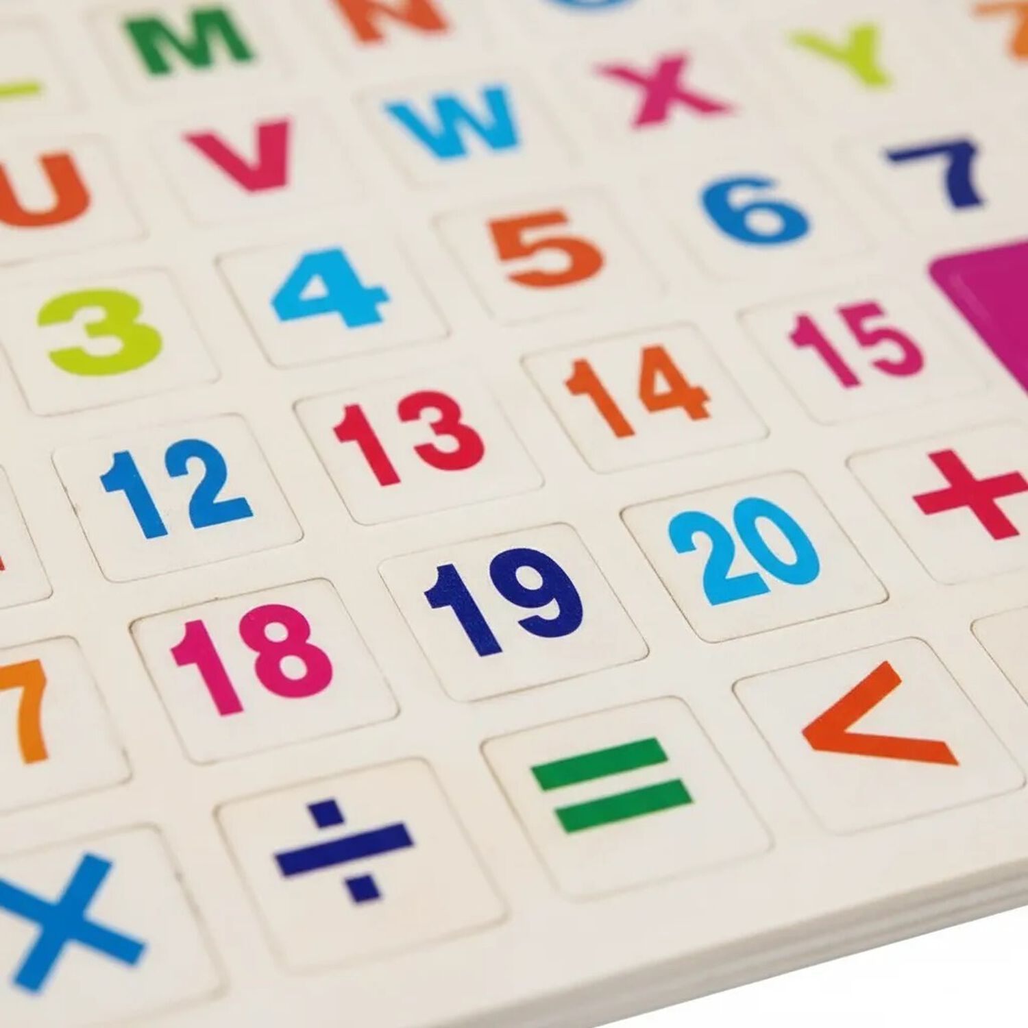 Tablero Magnetico Abecedario Numeros Tangram Ni&ntilde;os Madera image number 3.0