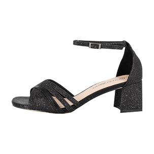 Sandalia De Vestir Khan Negro Alquimia