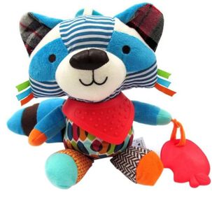 Sonajero De Peluche De Tela Animales Perro