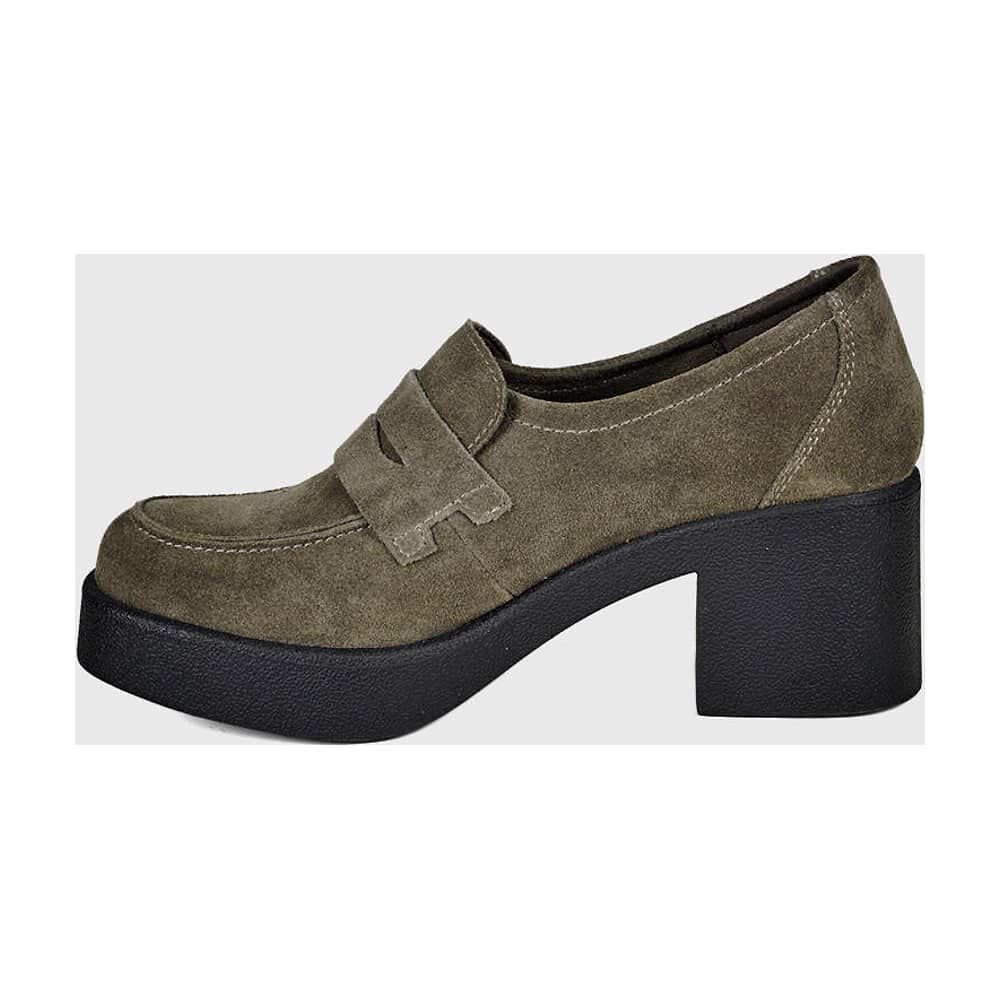 Zapato Cuero Syriana Gris image number 2.0