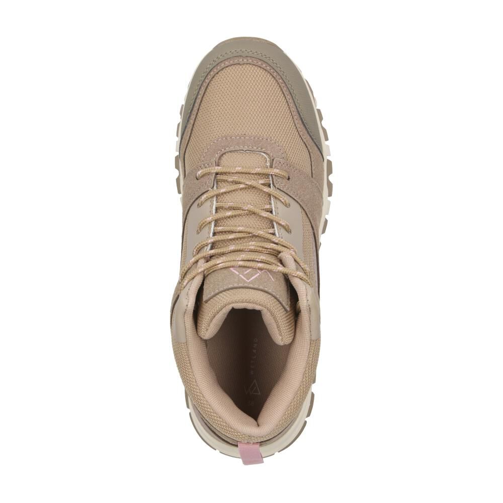 Zapatilla Outdoor Mujer Wetland Beige image number 4.0