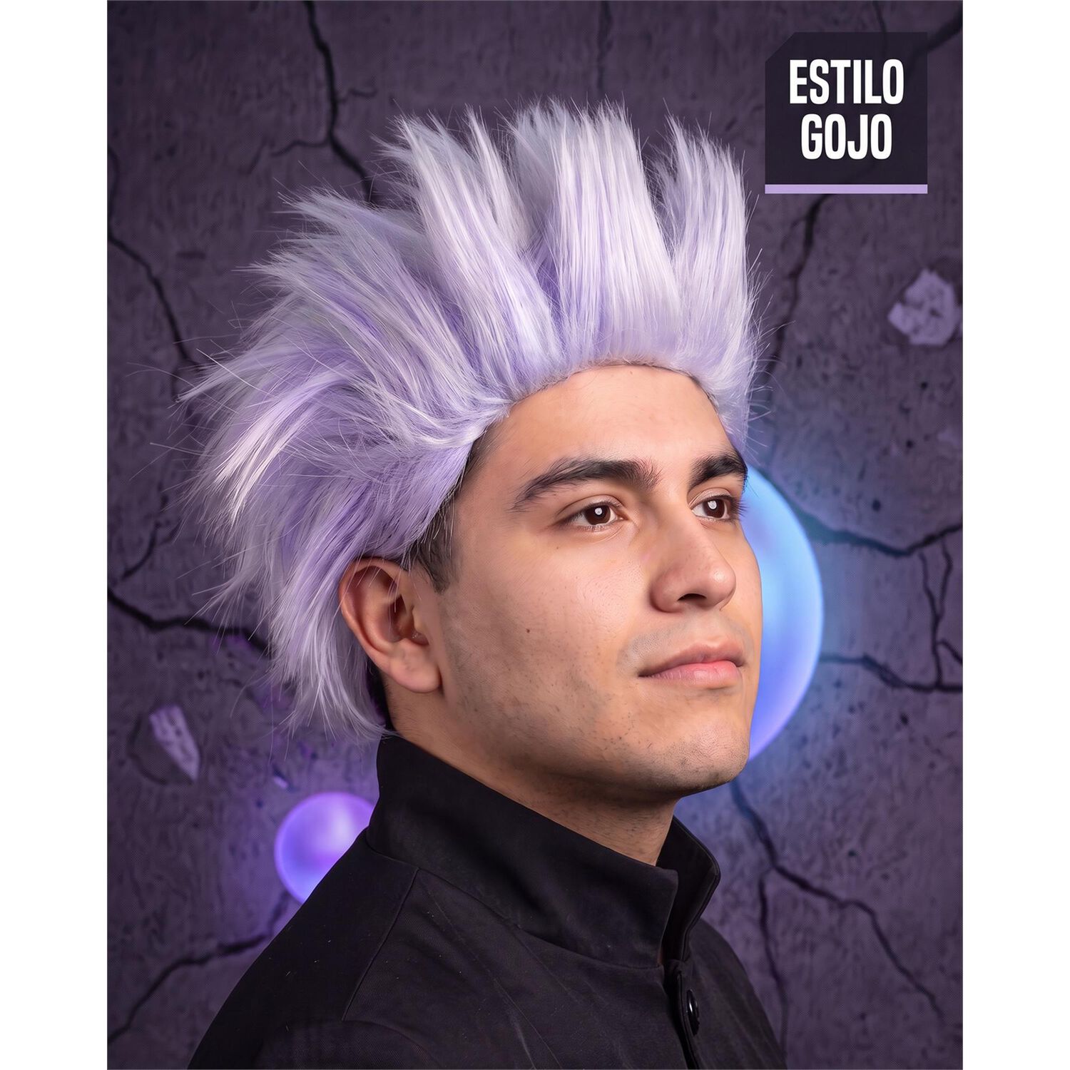 Peluca Saturo Gojo Cosplay Jujutsu image number 1.0