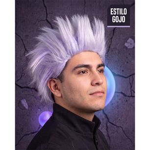 Peluca Saturo Gojo Cosplay Jujutsu