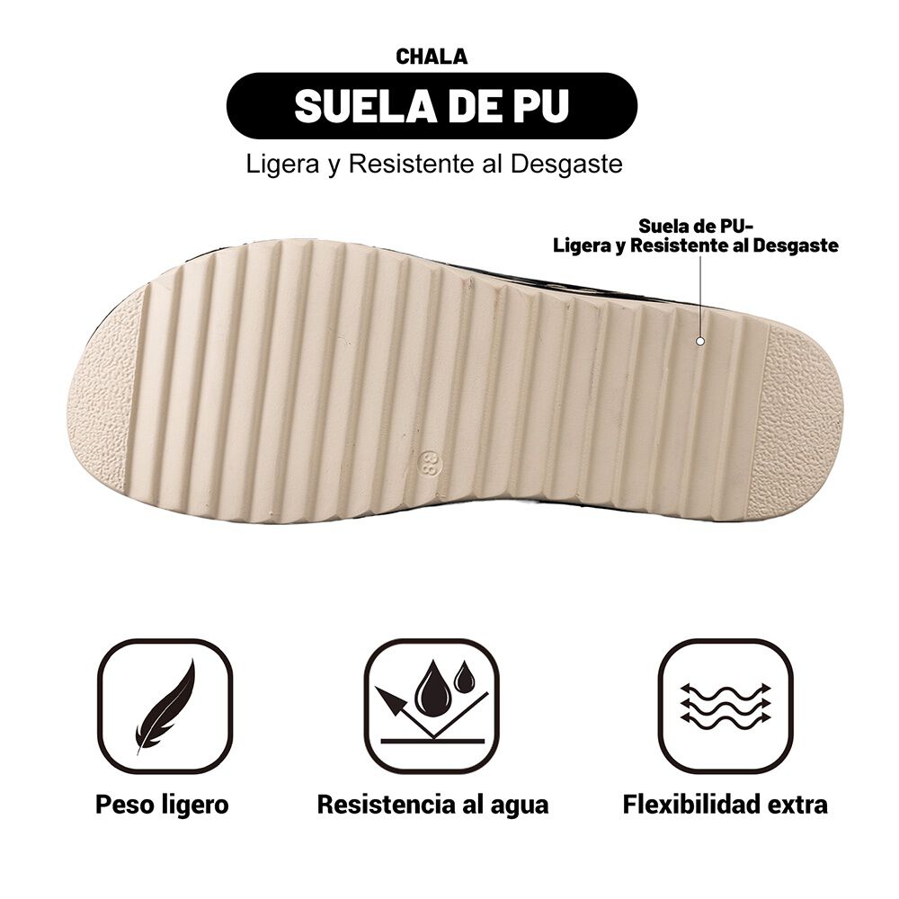 Sandalia Plana Blanco Casual Jn31 Weide image number 4.0