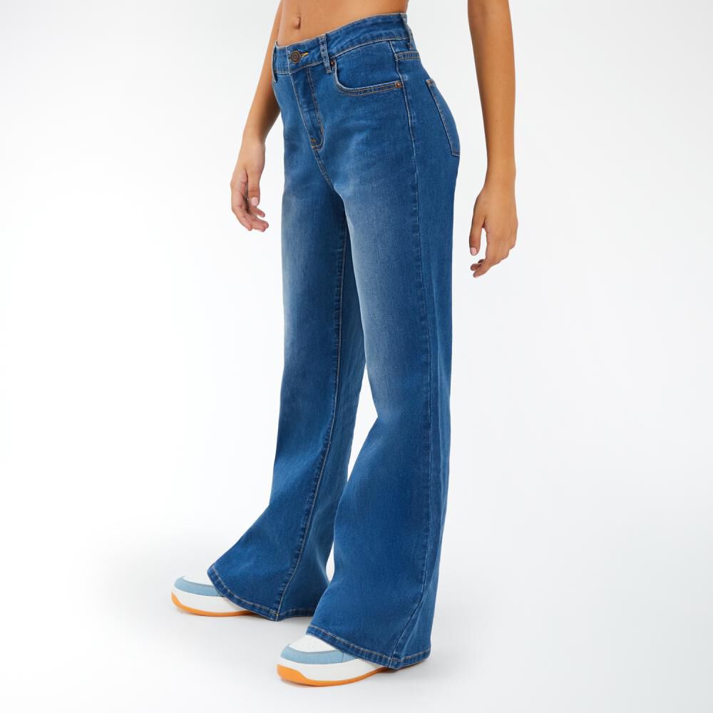 Jeans Tiro Alto Flare Mujer Freedom image number 2.0