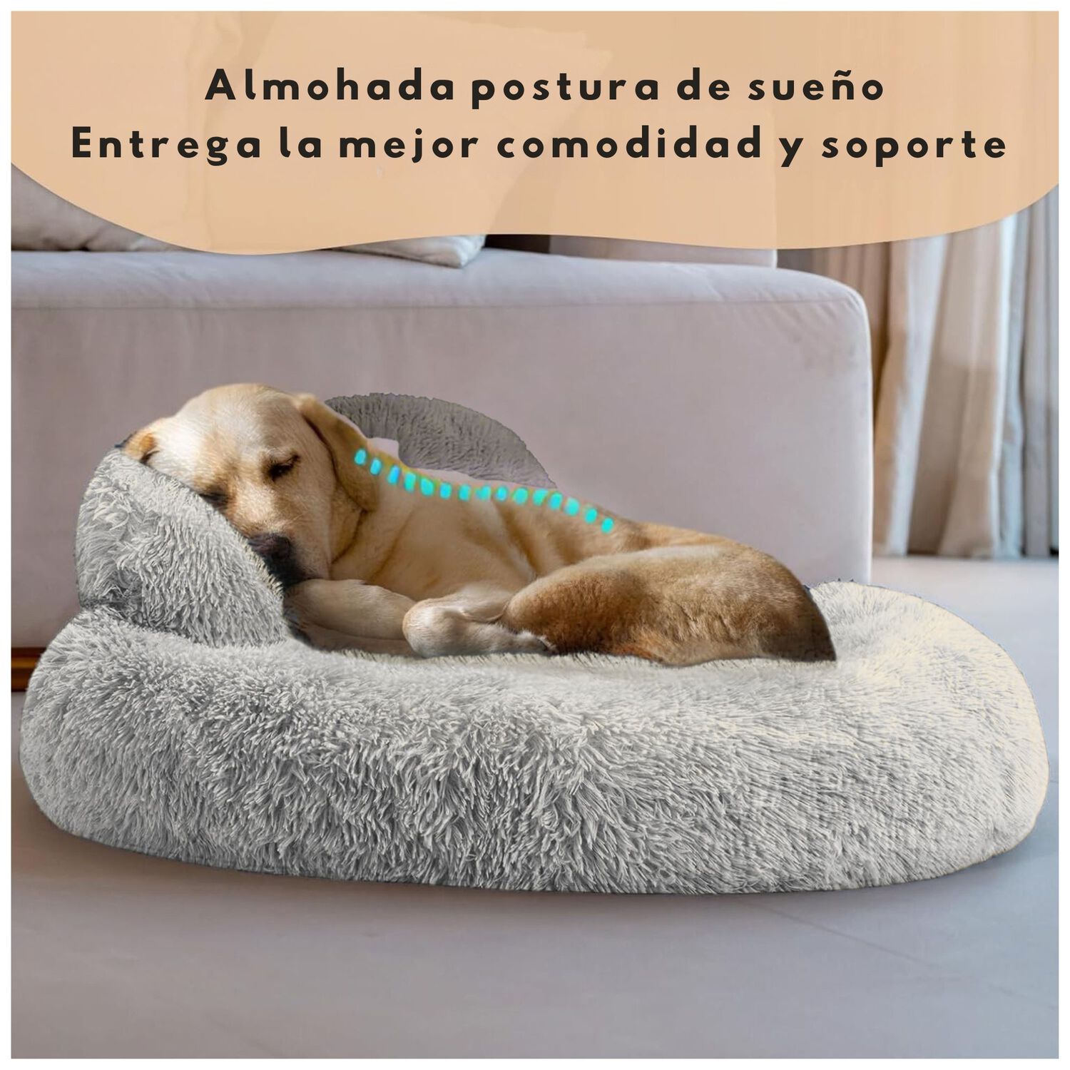 Cama Mascota Grande Yep Perro Xl Antiestr&eacute;s Y Ronquido image number 2.0