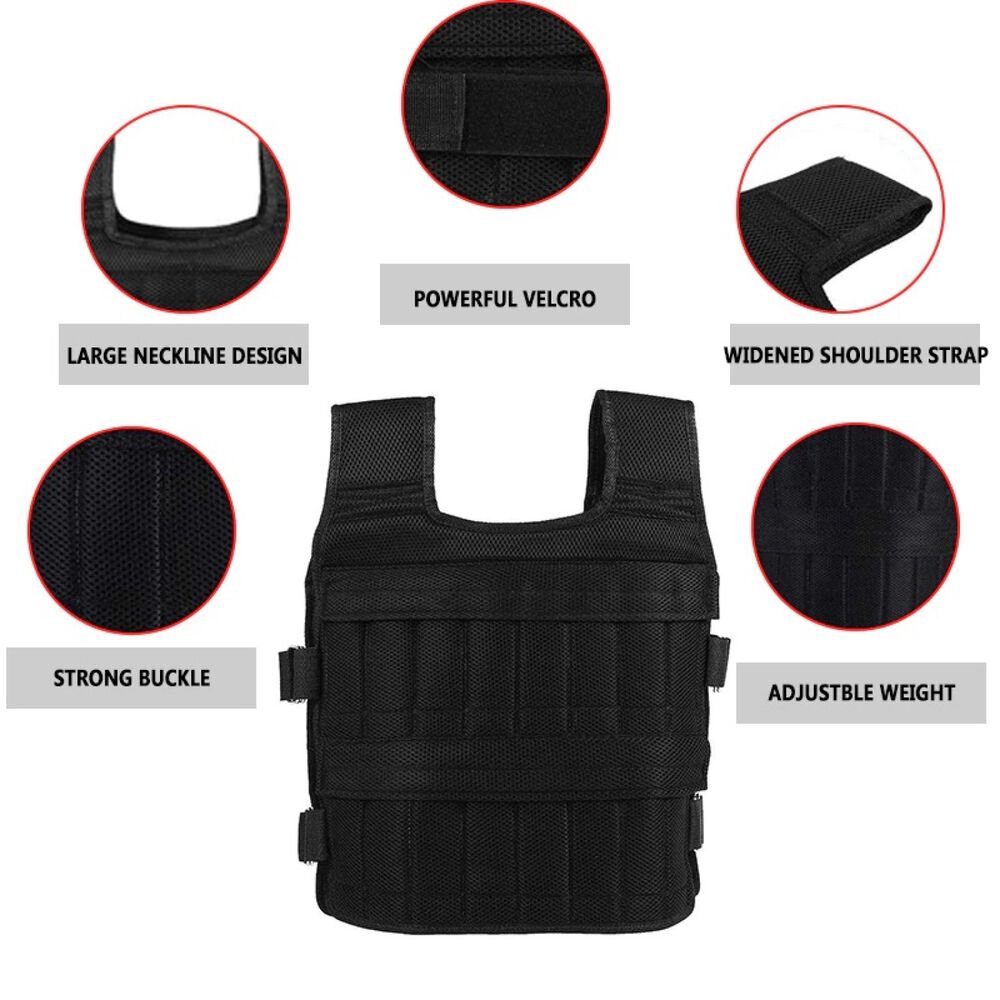 Chaleco De Peso 10 Kg Lastre Ajustable Pro Entrenamiento image number 4.0