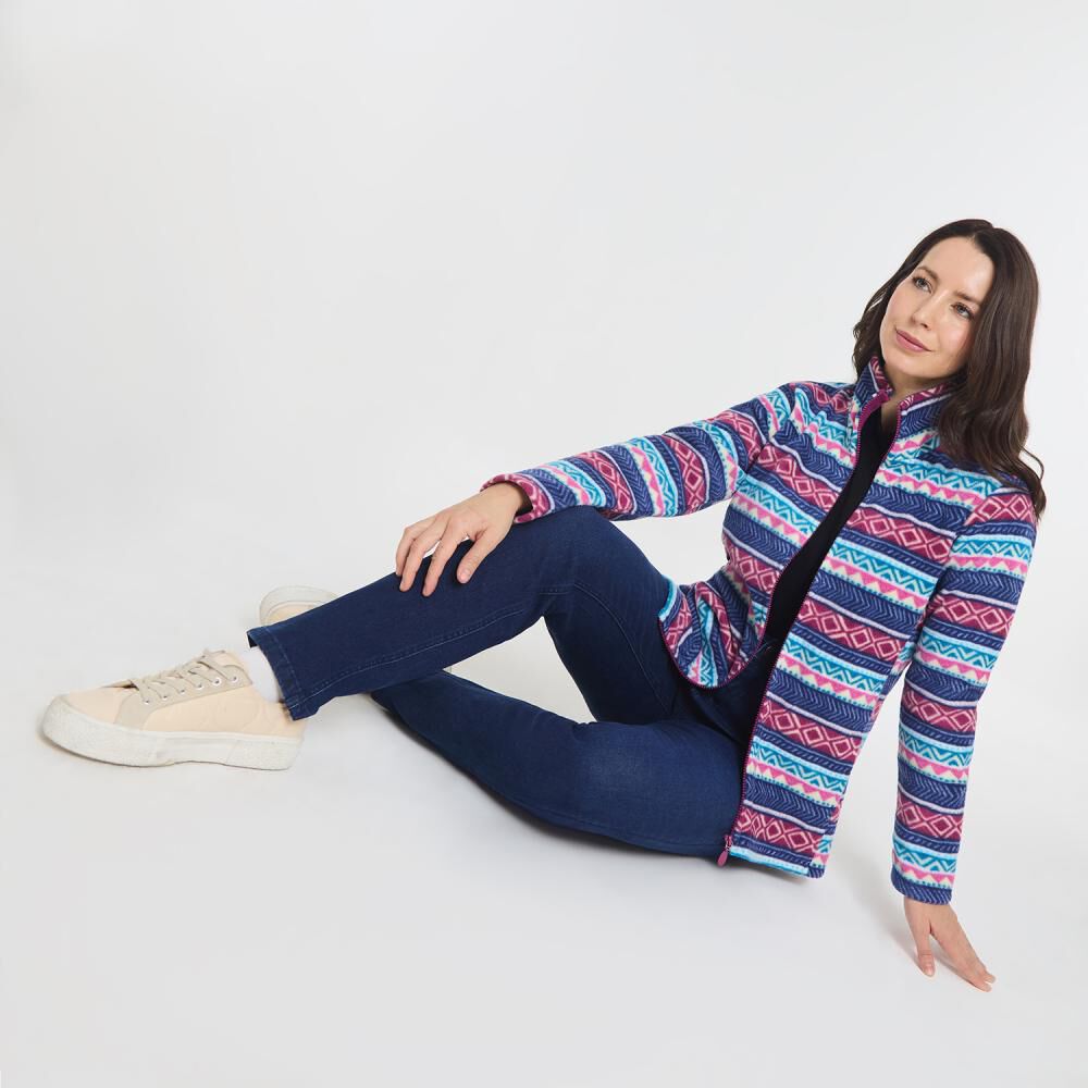 Polerón Polar Full Print Cuello Alto Mujer Geeps image number 1.0