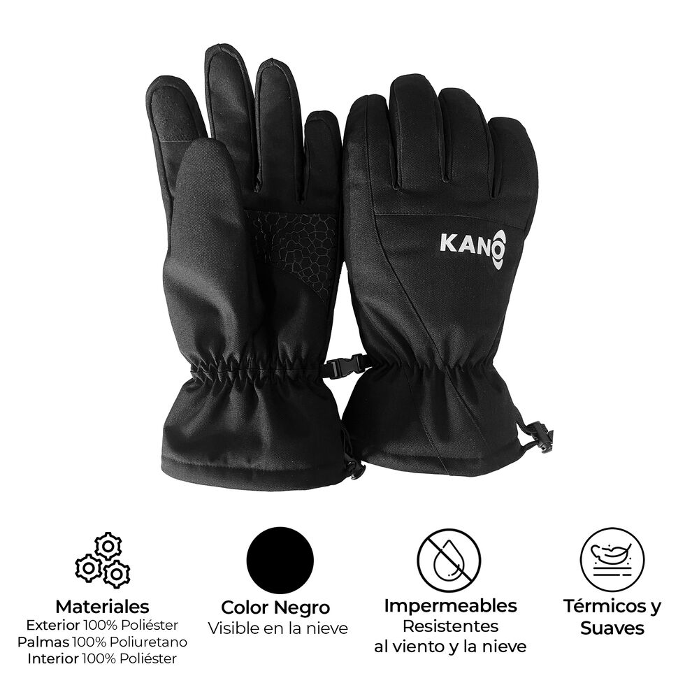 Guantes Térmicos De Nieve Kano Ski Snowboard Impermeables image number 1.0