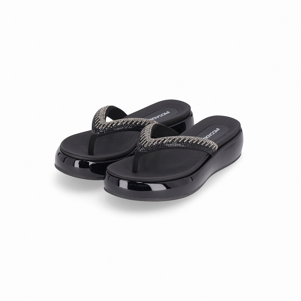 Sandalia Mujer Strass Sol Negro Piccadilly image number 2.0