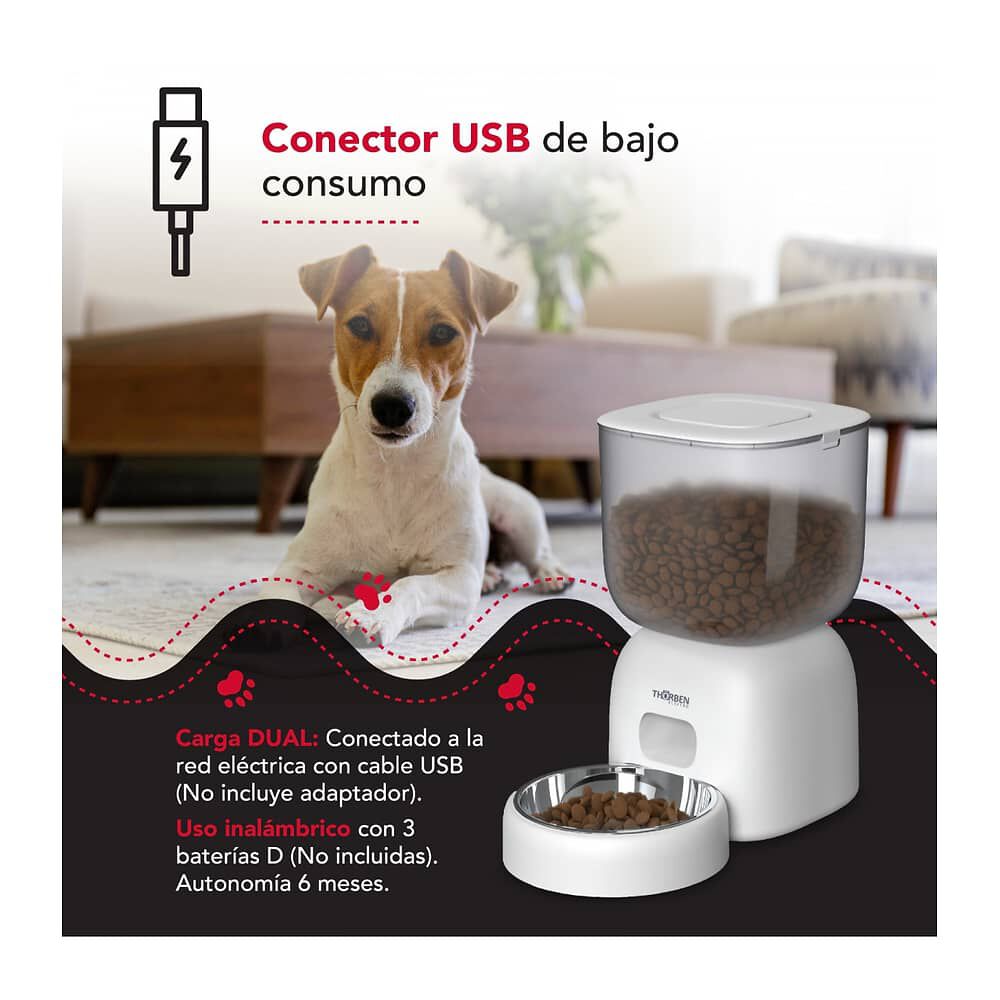 Dispensador Comida El&eacute;ctrico Thor Pet Auto Feeder image number 6.0