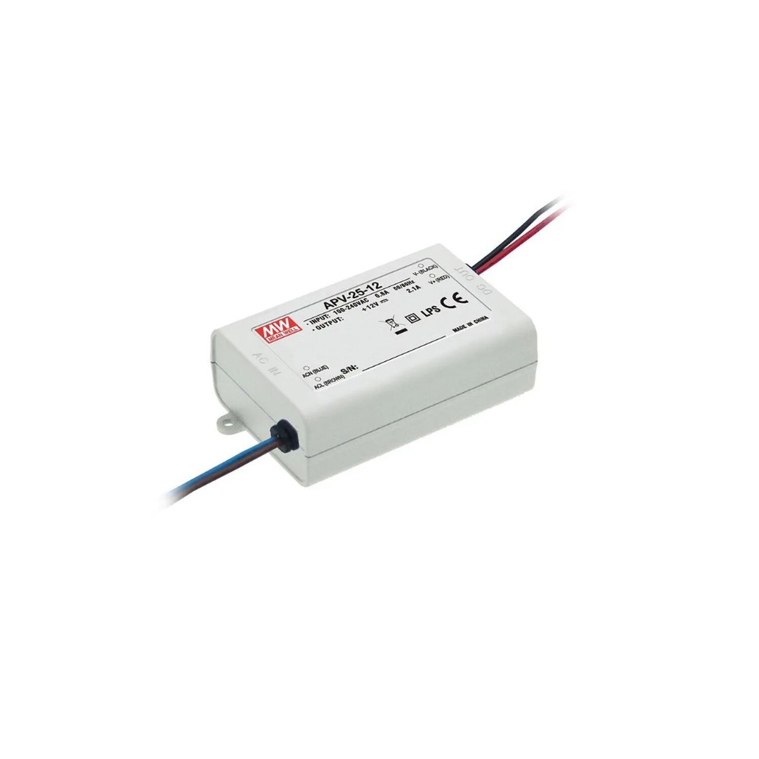 Driver Led 25w - Mean Well Apv-25-12 image number 0.0
