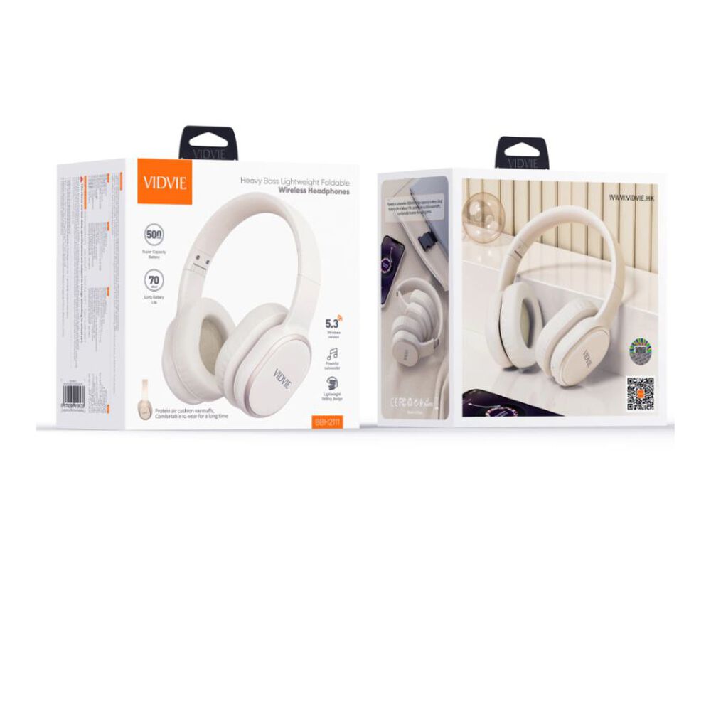 Aud&iacute;fonos Inal&aacute;mbricos Bluetooth Vidvie Bbh21111 V53 Usb image number 3.0