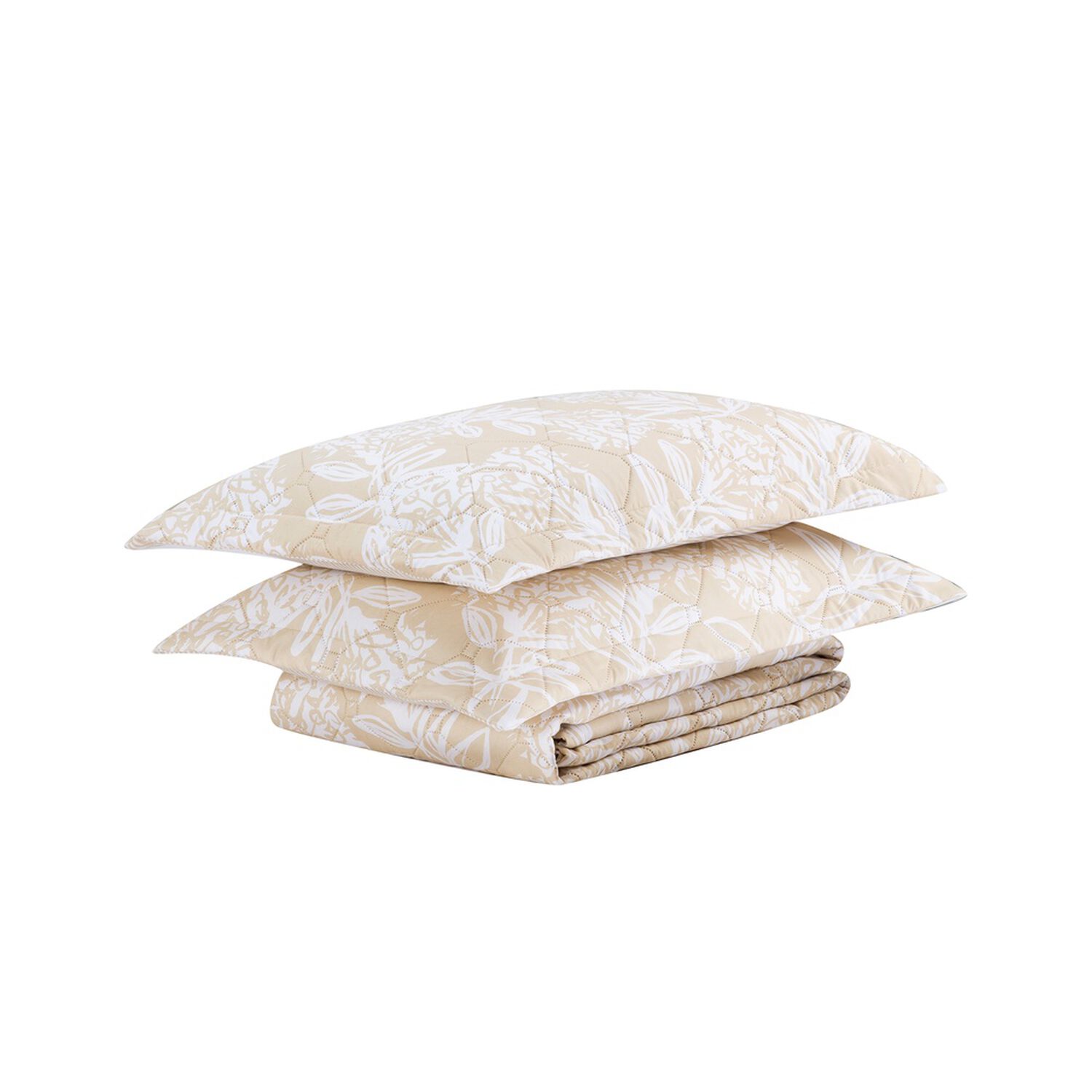 Quilt Andes Printed Rayas Beige 2 Plazas image number 2.0