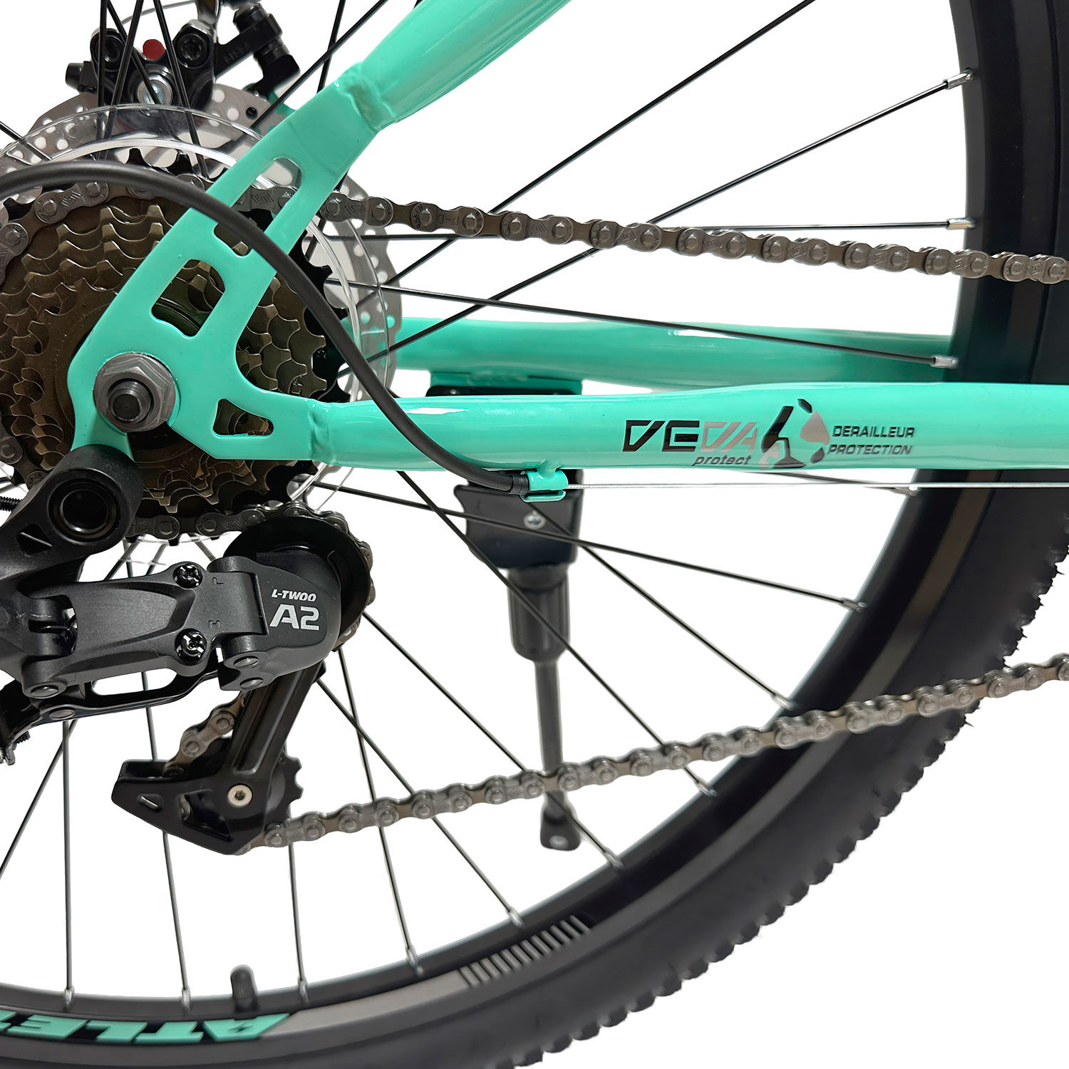 Bicicleta Mountain Bike W Force 26" Mujer Atletis Turquesa image number 2.0