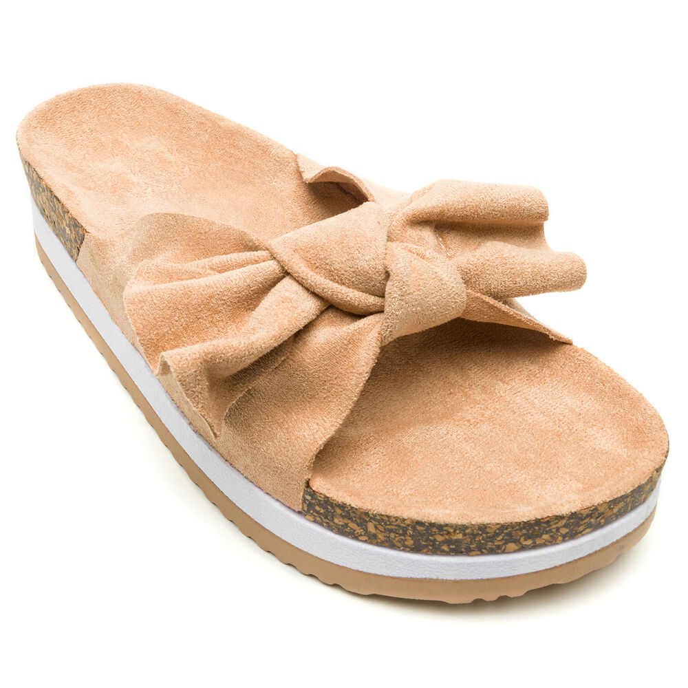 Sandalia Mujer Beige Allison Chancleta image number 2.0