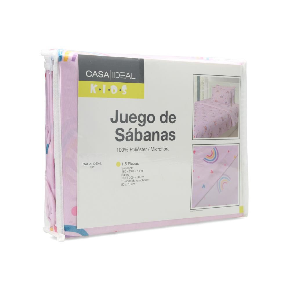 Juego De Sábanas Casaideal Kids Rainbow / 1.5 Plazas image number 4.0