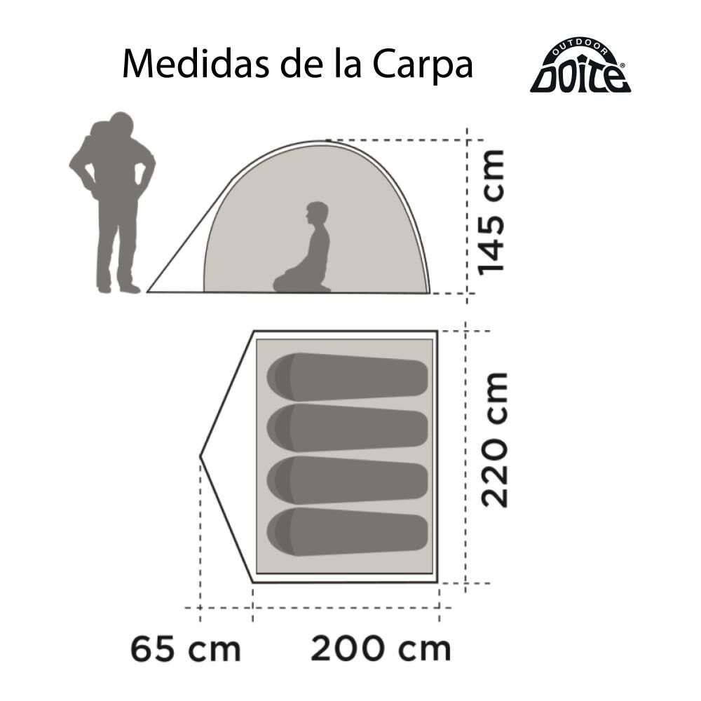 Carpa Doite Andina Xr 4 Personas image number 2.0