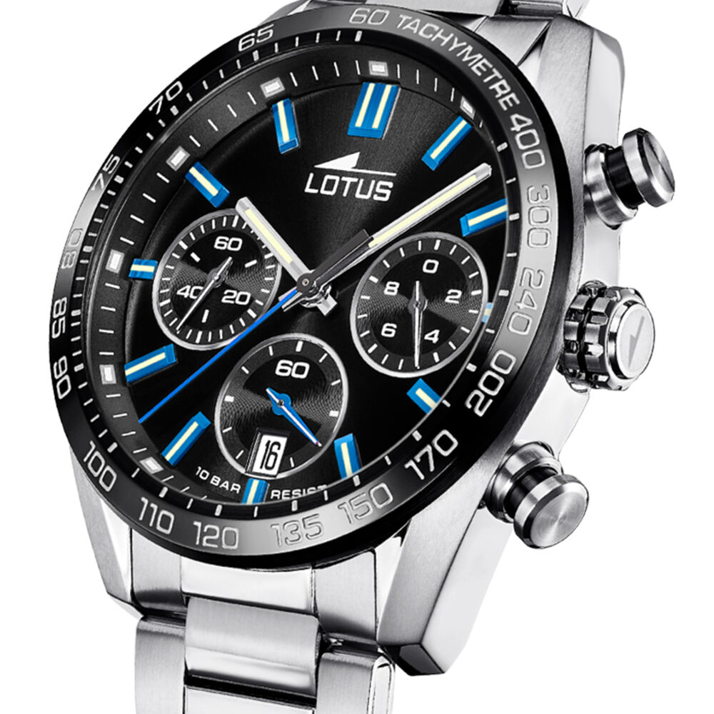 Reloj 18916/3 Lotus Negro Hombre Chrono image number 2.0