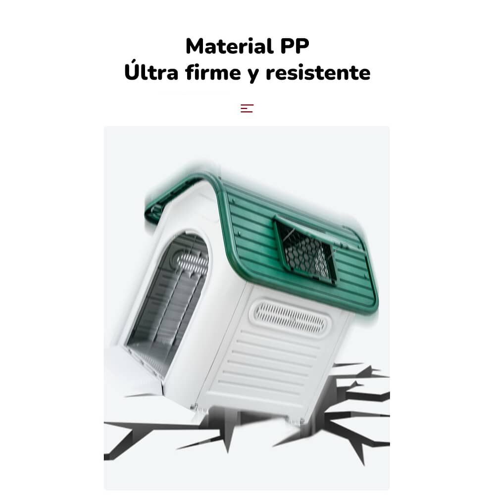 Casa De Perro Mascota Exterior Mediana 75cm Azul Lubabycas image number 7.0