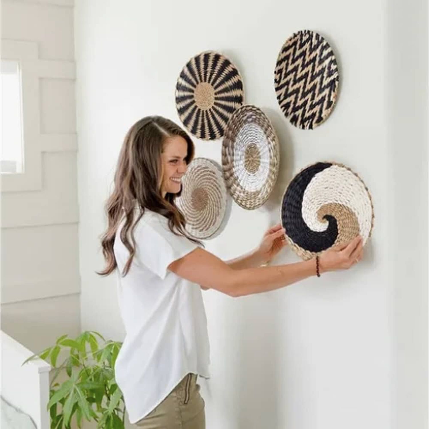 3 Cuadro Mimbre Decorativo Pared image number 4.0