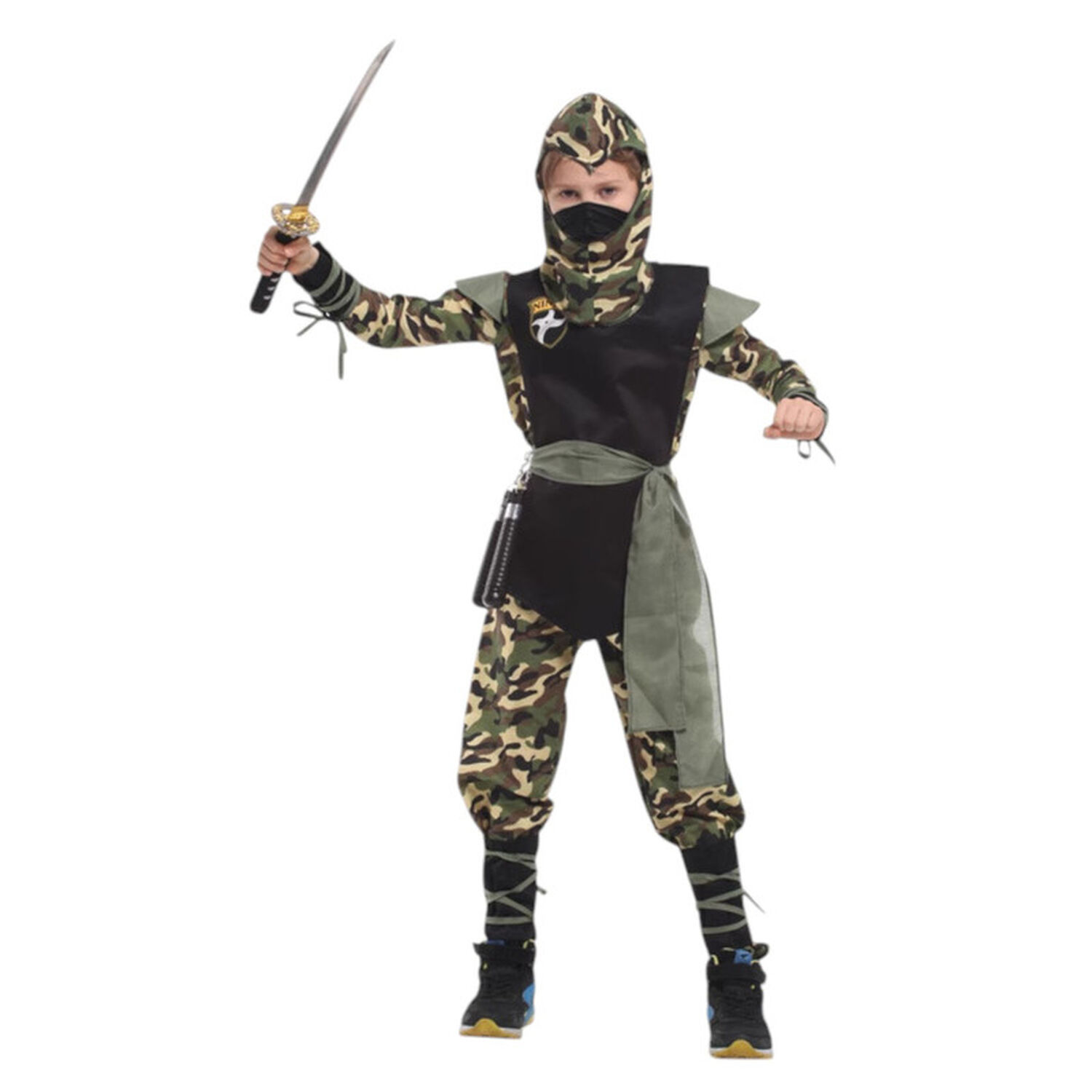 Disfraz Infantil Ninja Camuflaje image number 0.0