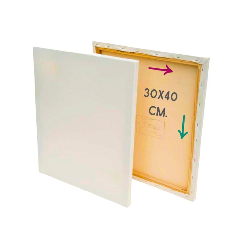 Bastidor Madera Lienzo Tela Algod&oacute;n 30x40 Cm Cn1003 Foska image number 0.0