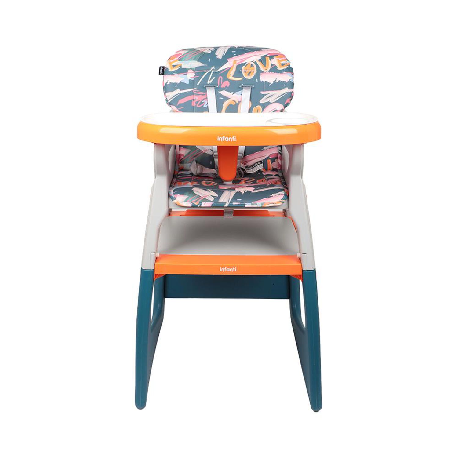 Silla Comer Alta Sit-up Plus Naranja/azul Infanti image number 2.0