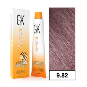 Gkhair - Tintura Cream Color Permanente Vegana 100ml + Oxidante - 9.82 Rubio Muy Claro Moka Irisado