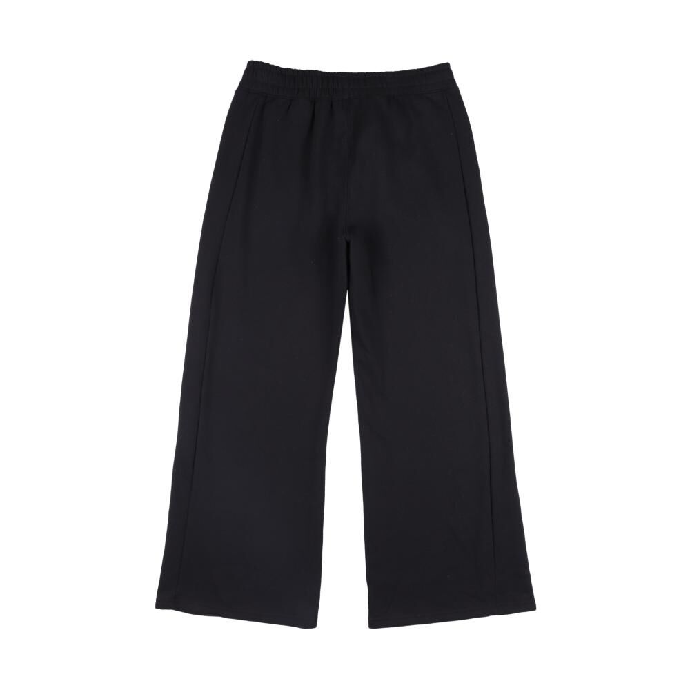 Pantalón De Buzo Deportivo Liso Tiro Medio Wide Leg Mujer Wetland image number 1.0