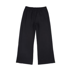 Pantalón De Buzo Deportivo Liso Tiro Medio Wide Leg Mujer Wetland
