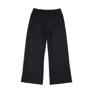 Pantal&oacute;n De Buzo Deportivo Liso Tiro Medio Wide Leg Mujer Wetland