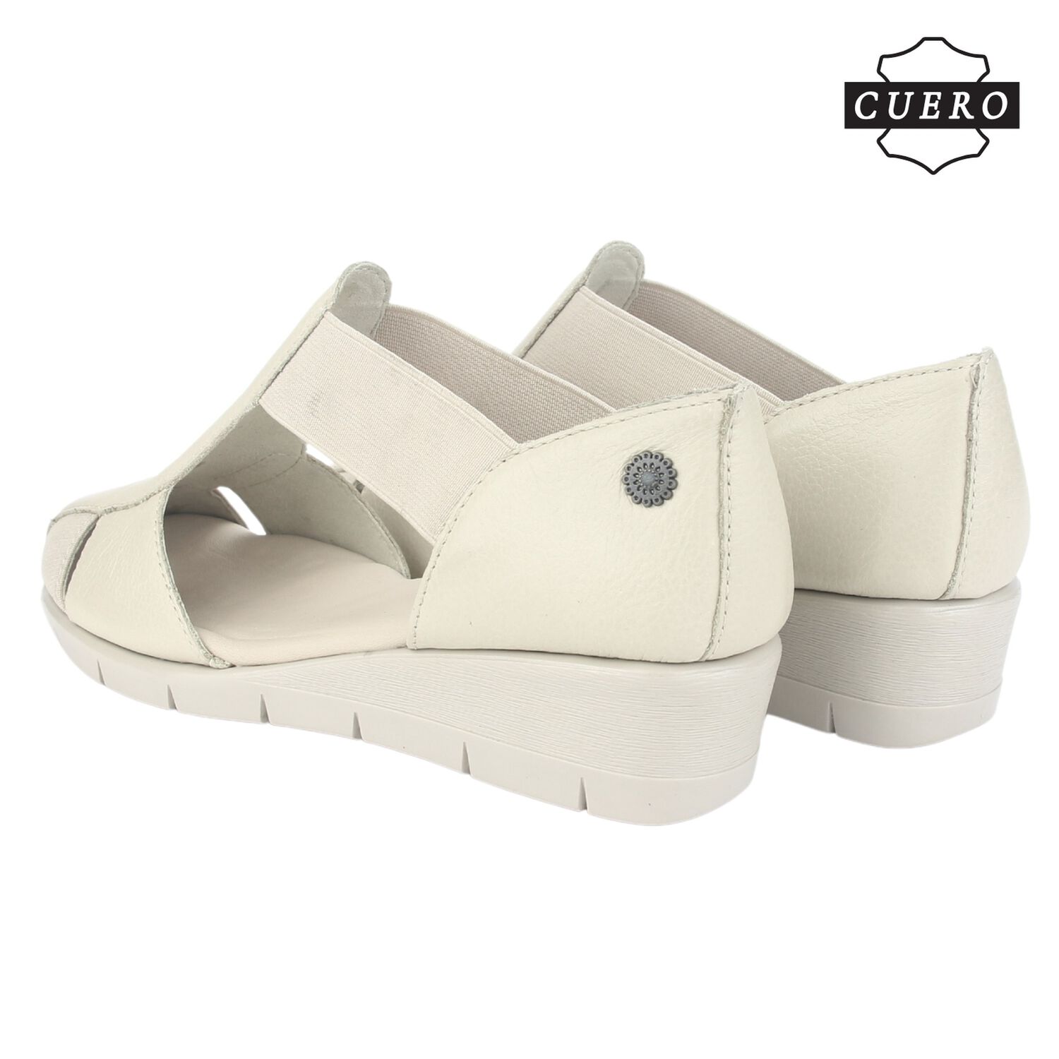 Sandalia De Cuero Chalada Mujer Calafate-3 Beige Casual image number 6.0