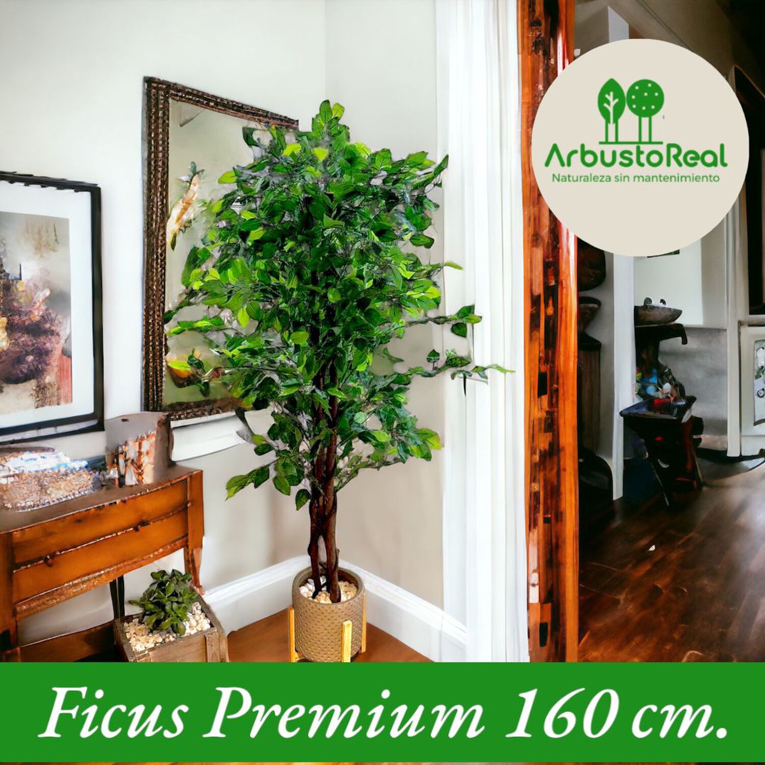 2 X 1 Plantas Artificiales Premium Ficus 160 Cm image number 4.0