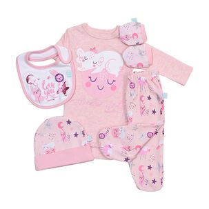 Ajuar Pack Bambino Body Panties Gorro Mit&oacute;n Beb&eacute; 0-3 Meses