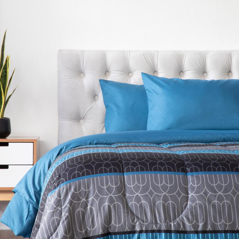 Set Plum&oacute;n + Juego De S&aacute;banas Casaideal Milan / 2 Plazas image number 0.0