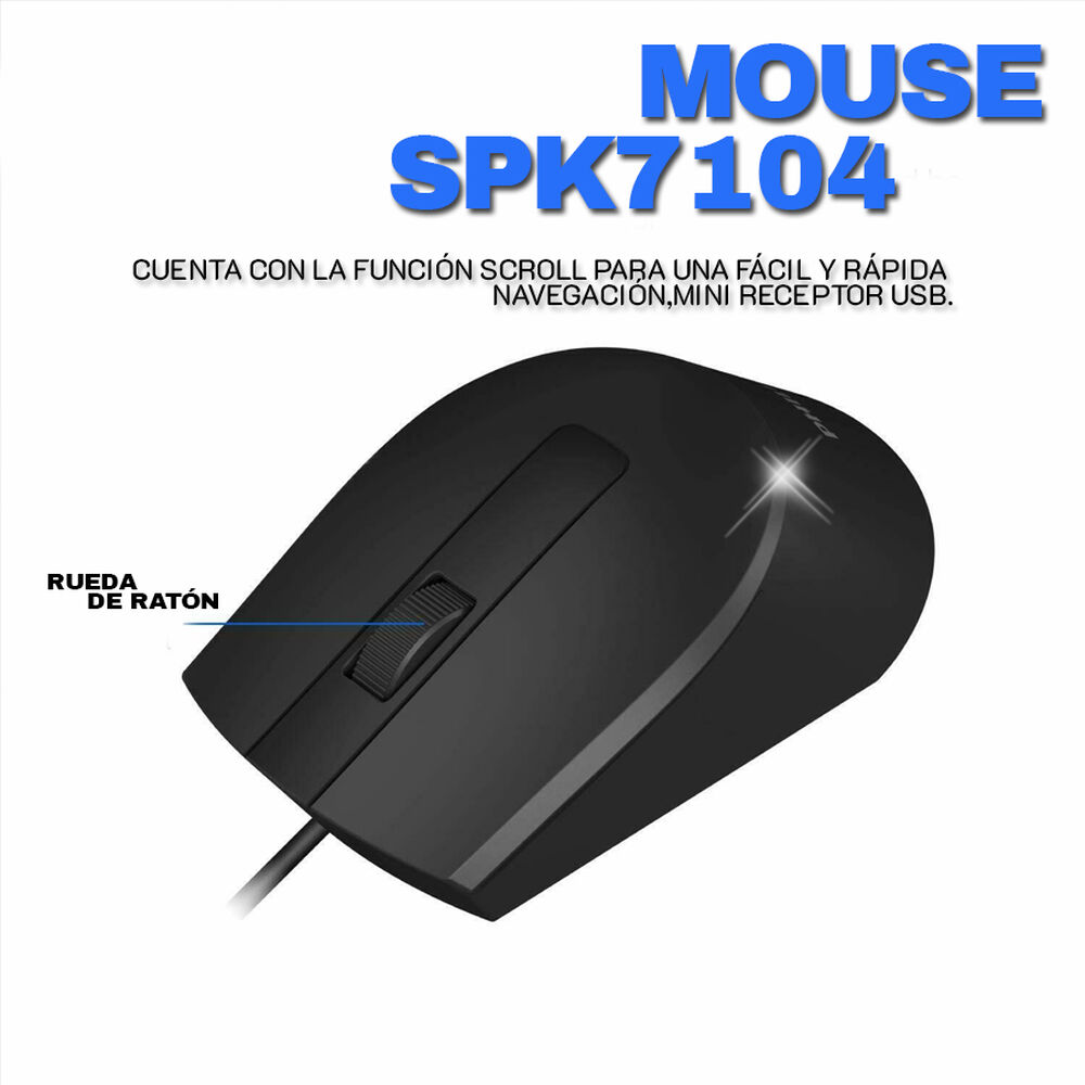 Mouse Alámbrico Philips Spk7104 3 Botones Dpi 1000 image number 5.0