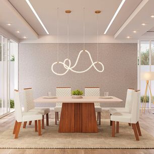 Juego De Comedor Vekkahome Celina / 6 Sillas