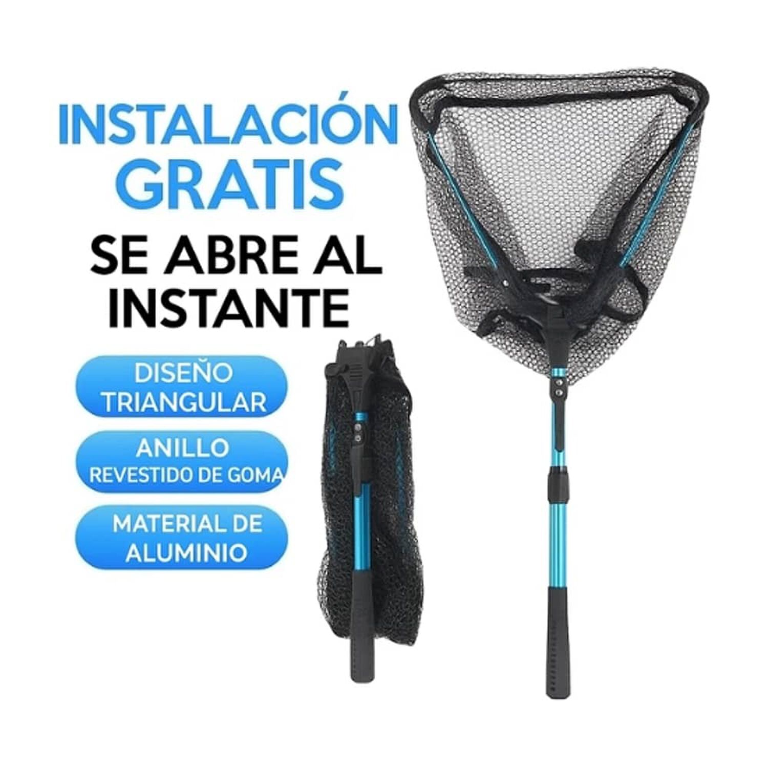 Chinguillo Red De Pesca Malla Plegable Piscina Trampa Caza image number 3.0