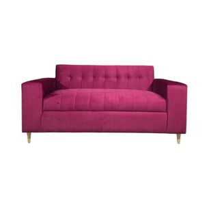 Sofa Tres Cuerpos Felpa Burdeo