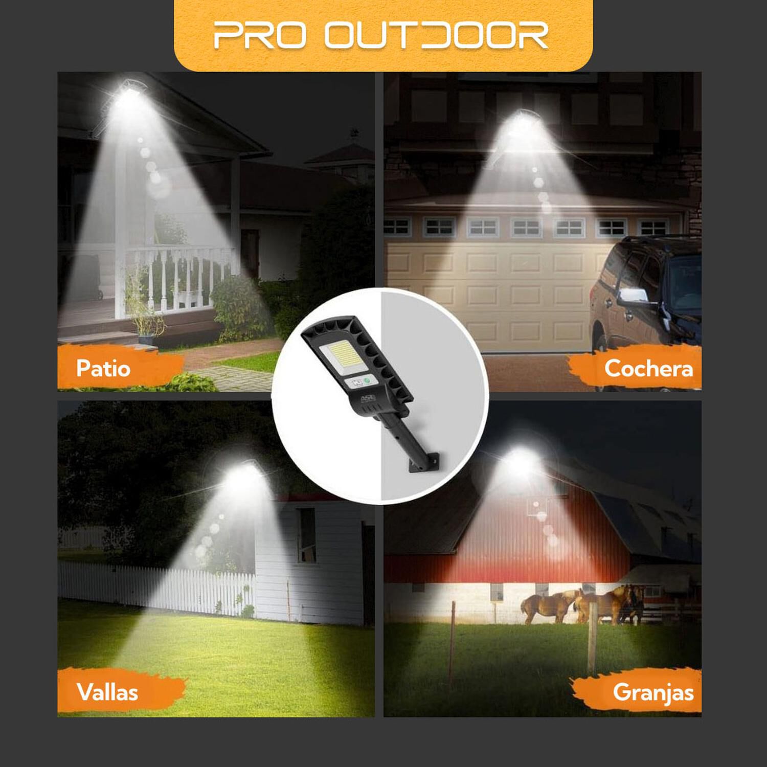Pack 2 Luminaria Led 50 W Solar Contra Agua image number 5.0
