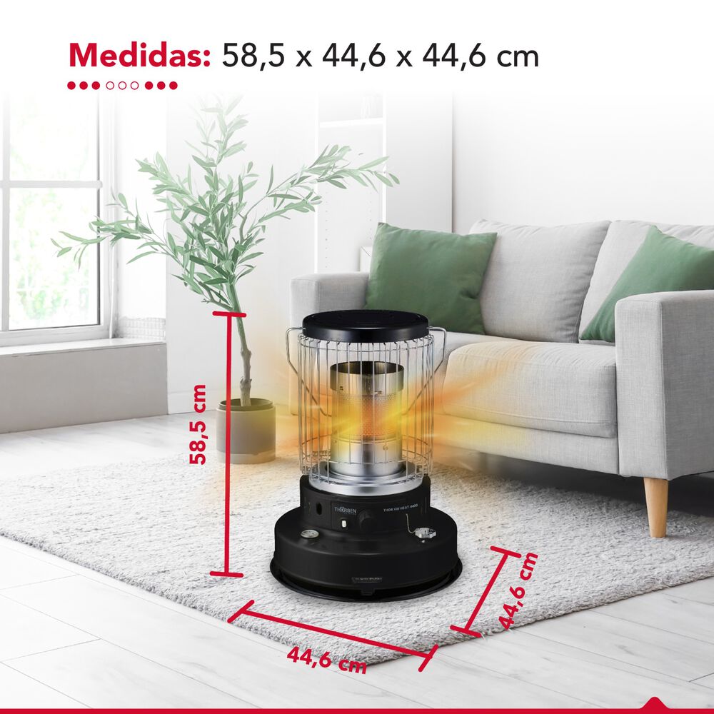 Estufa Parafina Mecha 7,2 Litros 4.9kw Thor Kw Heat 4400 image number 8.0